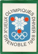 JEUX OLYMPIQUES D' HIVER GRENOBLE 1968  EMBLEME OFFICIEL Les Xeme Jeux  X - Olympische Spiele