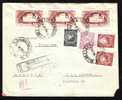 1948 AFTER MONETARY REFORM 9 STAMP ON REGISTRED COVER - Covers & Documents