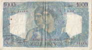 BILLET 1000 FRANCS MINERVE ET HERCULE 15/07/1948 - 1 000 F 1945-1950 ''Minerve Et Hercule''