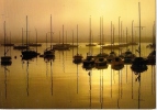 BRUME MATINALE.....Coucher De Soleil Sur La Mer++ - Tegenlichtkaarten, Hold To Light