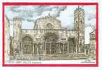 30 SAINT-GILLES - Abbatiale  - Illustration Yves Ducourtioux - Saint-Gilles