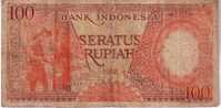 Billet Bank Indonesia - 100 Seratus Rupiah De 1958 - Indonesien