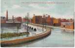 Erie Canal Aqueduct Over Genesee River, Rochester NY On 1910s Vintage Postcard - Rochester