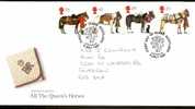 Great Britain 1997  All The Queen`s Horses. FDC.  Special  Scottish Postmark - 1991-2000 Decimal Issues