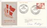 Greenland FDC King Frederik 70th Birthsday 11-3-1969  With Cachet Sent To Denmark - Autres & Non Classés