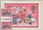 GRANDE BRETAGNE  CARTE MAXIMUM NUM.YVERT  918 NOEL LA NATIVITE - PHQ Cards