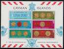 US Bicentenaire, Cayman Is. Sc376a US Bicentennial, Seals & Liberty Bell - Indipendenza Stati Uniti