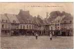 Cpa SAINT POL - La Place Du Marché Aux Grains Boucher LOCQUET DELMOTTE PRUVAUX BILLOT Ed Ragoulet 9 - Saint Pol Sur Ternoise