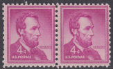 !a! USA Sc# 1036 MNH Horiz.PAIR - Abraham Lincoln - Ongebruikt