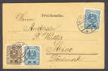 Austria Wappenzeicnung Adler Arms Franked Drucksache 1922 Wien Cancel To Skive Denmark - Covers & Documents