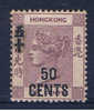 HK+ Hongkong 1891 Mi 49 II OG Victoria - Unused Stamps