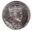 Superbe Double Portrait Du Couronnement  D' Edward VII  Et De La Reine Alexandra Le 9 Aout 1902-argent-30mm-13g- - Adel