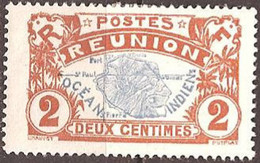 REUNION ISLANDS..1907..Michel # 57...MLH. - Unused Stamps