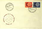 SWITZERLAND FDC MICHEL 681/82 EUROPA 1959 CONFERENCE EUROPEENNE DES PTT - 1959