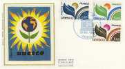 FDC -  (Soie)  Service  1976    Y&T  N°50-52 - Unclassified