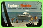 MIAMI BEACH, FL. - EXPLORE FLORIDA - ANIMATED - CARD TRAVEL IN 1969 - - Miami Beach
