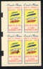 1957  France  Feuillet Avec 4 Vignettes Labels  Never Hinged Sport  Automobile  Reims - Cars