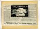 - SELS CUQUETS POUR MAIGRIR . PUB. DU DEBUT DU XXe S. . DECOUPEE ET COLLEE SUR PAPIER - Autres & Non Classés