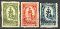 Liechtenstein 1920 Mi. 40-42 Geburtstag Des Fürsten Madonna, MH* - Unused Stamps