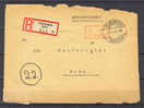 Saar Völklingen Einschreiben Brief Registered 1946 Cover To Bonn Red Gebür Bezahlt Cancel - Lettres & Documents