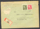 Germany Empire Occupation 1938-45 Böhmen & Mähren Registered Recommandée Auwal Uvaly 1943 Cover Hitler - Covers & Documents