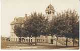 Centralia WA Edison School 1912 Vintage Real Photo Postcard, Flag Cancel Postmark - Autres & Non Classés