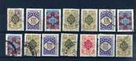 - TURQUIE . ENSEMBLE DE TIMBRES DE SERVICE 1972/75 OBLITERES - Timbres De Service