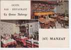 63.368/  MANZAT -hôtel "la Bonne Auberge"(cpm ) - Manzat