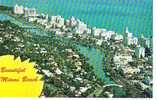 ETATS UNIS Airview Of Miami Beach Cpa Couleur - Miami Beach