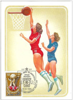 Russia USSR 1986 Sport KM Basketball Basketball Maximum Card - Maximumkarten