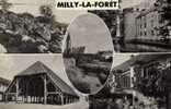 MILLY-la-FORET : (91) Les Roches, C^hâteau Du La Bonde, Les Halles, Maison Du Bailly, L'église Et La Rivière L'Ecole - Milly La Foret