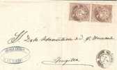 Spk092/ - SPANIEN - Villanueva De La Serena 1869, Doppeltarif, Datumstempel - Briefe U. Dokumente