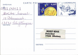 Luxemburg -- Ganzsache Postkarte Echt Gelaufen / Postcard Used (X953) - Entiers Postaux