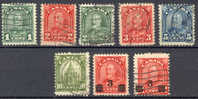 Canada 1930/32 King George V Lot & Parliament Bibliotek In Ottawa - Used Stamps