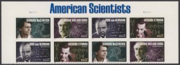 !a! USA Sc# 3906-3909 MNH PLATEBLOCK(8) (UL&UR/S11111) W/Top-Label (a) - American Scientists - Ungebraucht