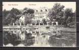 TOP!! BAD NAUHEIM * TEICHHAUS MIT BOOT GERUDERT VON EINEM MATROSEN * 1910 *!! - Bad Nauheim