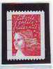 ROULETTE MARIANNE DU 14 JUILLET SANS VALEUR ROUGE OBLITEREE N° 316 DROITE - Coil Stamps