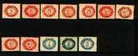 1920 Yvert Taxe 1/12 - Série Complète : 12 Timbres Neufs Avec Traces/charnières - Unused Stamps