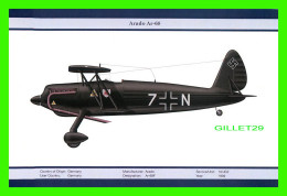 AVION - ARADO Ar-68F No 7N - SERVICE/UNIT :10/JG2 - 1939 - ORIENTAL CITY PUBLISHING GROUP LIMITED ISSUED - - 1939-1945: 2. Weltkrieg