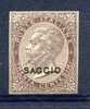 1863 ITALY    VE II 30 Cents Imperforated Overprinted SAGGIO  MINT Without Gum - Mint/hinged