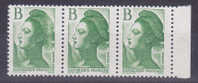 VARIETE TYPE LIBERTE  BONNET DEPOUILLE TENANT A NORMAL NEUFS LUXES - Unused Stamps