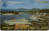 # SAINT_LUCIA 4 Cruiseliners At Castries $20 Gpt -boat,bateau-  Tres Bon Etat - Sainte Lucie