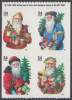 !a! USA Sc# 3537-3540 MNH BLOCK Of 8 (double-sided) W/ Copyright Symbol - Santa Claus - Ungebraucht