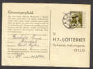 Norway Mi. 311 National Help Hilfe Kronprinz Crownprince Olaf In Uniform On ARENDAL 1946 Cancel H7-Lottery Card - Storia Postale