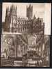 2 Early Postcards Canterbury Cathedral Kent - Exterior & Interior - Ref 397 - Canterbury