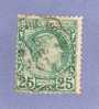 MONACO TIMBRE N° 6 OBLITERE PRINCE CHARLES III 25C VERT - Used Stamps