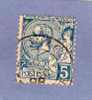 MONACO TIMBRE N° 13 OBLITERE PRINCE ALBERT 1ER 5C BLEU - Usati