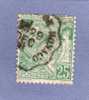 MONACO TIMBRE N° 16 OBLITERE PRINCE ALBERT 1ER 25C VERT - Used Stamps