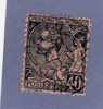 MONACO TIMBRE N° 17 OBLITERE PRINCE ALBERT 1ER 40C BLEU SUR ROSE - Used Stamps