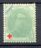 Belgium Mi. 107 King König Albert I. Red Cross Rotes Kreutz Croix Rouge ERROR Misplaced Cross To The Right !! - 1914-1915 Rode Kruis